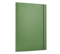 OFFICE PRODUCTS PP A4/15 - Carpeta portadocumentos con banda de goma, cartón de polipropileno de una cara, color verde, formato A4, peso de la superficie (g/m2) de 950