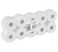 OFFICE PRODUCTS - Rollos de papel térmico para caja registradora, 10 rollos, 38 mm x 30 m, color blanco, para caja registradora, impresora de recibos, sin BPA, para EPOS, POS, PDQ, sistema de caja