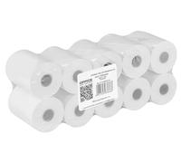 OFFICE PRODUCTS - Rollos de papel térmico para caja registradora, 10 rollos, 56 mm x 30 m, color blanco, para caja registradora, impresora de recibos, sin BPA, para EPOS, POS, PDQ, sistema de caja