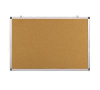 OFFICE PRODUCTS Tablero De Corcho, Tablero De Anuncios 60x45cm, Marco De Aluminio, Ideal Para El Hogar y La Oficina, Montaje Vertical y Horizontal, 1 Pieza