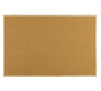 OFFICE PRODUCTS Tablón de anuncios de corcho, 60 x 40 cm, 1 unidad, rectangular, tablero de corcho, ideal para el hogar y la oficina/marco de madera