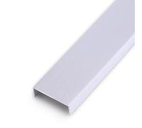 Office Restaurant,U Molding Vinyl Floor Transition Strip, Aluminum Wood to Tile Cover Strips, Waterproof Marble Floor Edging Trim Strip(Silver,125cm/49.2in)