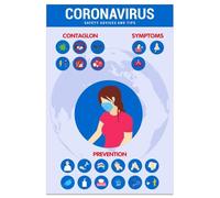 Office Safety Poster Hand Hygiene Sign Rules for Workplace Retail Shop Employee Break Room Wall Art Decor Reminder(Framed,08x12inch(20x30cm))