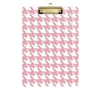 Office Solutions Direct - Portapapeles para montacargas (tamaño A4), diseño clásico de pata de gallo color blanco melocotón