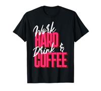 Office - Work Hard & Drink Coffee Camiseta