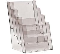 OfficeCentre 4C160 - Expositor con 4 compartimentos A5, transparente