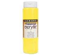 OfficeCentre Daler-Rowney Graduate Acrylic 500ml Paint Ink Bottle - Lemon Yellow