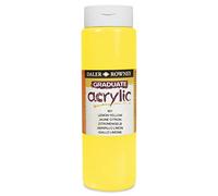 OfficeCentre Daler-Rowney Graduate Acrylic 500ml Paint Ink Bottle - Lemon Yellow