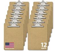 Officemate madera portapapeles, reciclado, 1 portapapeles, color marrón pack de 12