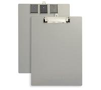Officemate Portapapeles magnético de aluminio con clip de perfil bajo, plata (83217)