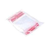 OFFICER PRODUCTS Bolsas con cierre a presión, 15 x 22 cm, 100 unidades (1 unidad), transparentes, transparentes, con cremallera, bolsas con cremallera, bolsas de polietileno, aptas para alimentos