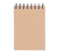 OFFICER PRODUCTS Journal - Bloc de notas en espiral (tamaño pequeño, A6, a rayas, 8 unidades, 80 hojas por bloc, mini cuaderno, cuaderno de espiral, con espiral, bloc de notas escolares)