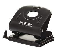OFFICER PRODUCTS Perforadora Perforadora Metálica de 2 Agujeros de productos de oficina perforadora de hasta 30 hojas de metal negro/pequeños accesorios de oficina/tipo