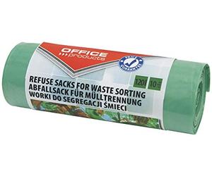 OFFICER PRODUCTS Products 22025232-02 - Bolsas de basura (120 L, 10/1 rollo), color verde