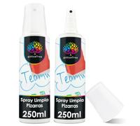 OfficeTree Limpiador Pizarra Blanca 2 x 250 ml - Spray Limpieza Pizarra Blanca Tablero Magnético Flipchart Whiteboard en Botella de Bombeo