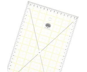 OfficeTree Regle Patchwork Costura 60 cm x 15 cm - Regla de costura de 60 cm - Regla Patchwork - Regla de corte japonés