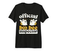 Official Boo Bee Inspector Halloween Humor Funny Ghost Camiseta Premium