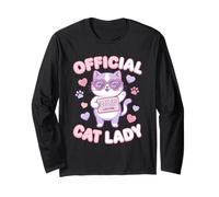 Official Cat Lady Crazy Cat Lady Club Lifetime Cat Manga Larga
