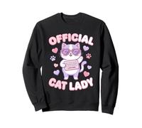 Official Cat Lady Crazy Cat Lady Club Lifetime Cat Sudadera