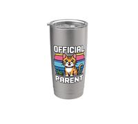 Official Cat Parent Vaso térmico de acero inoxidable de doble pared