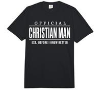 Official Christian Man EST. Before I Knew Better Mens Comfort Colors Adult Heavyweight T-Shirt