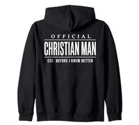 Official Christian Man EST. Before I Knew Better Mens Sudadera con Capucha