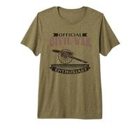 Official Civil War Enthusiast Guerra Civil Americana EE.UU. Camiseta Premium
