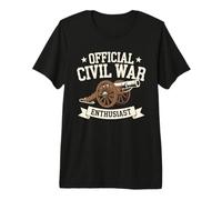 Official Civil War Enthusiast Guerra Civil Americana EE.UU. Camiseta Premium
