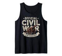 Official Civil War Enthusiast Guerra Civil Americana EE.UU. Camiseta sin Mangas