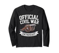 Official Civil War Enthusiast Guerra Civil Americana EE.UU. Manga Larga