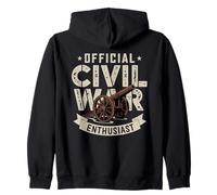Official Civil War Enthusiast Guerra Civil Americana EE.UU. Sudadera con Capucha