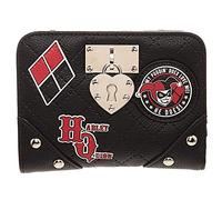 Official DC Comics Señoras Harley Quinn Locket Bi-Fold Monedero Monedero Negro