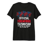 Official Fireworks Technician If You See Me Running 4th July Camiseta Premium