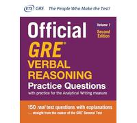 Official GRE Verbal Reasoning Practice Questions, Second Edition, Volume 1 (TEST PREP)