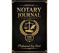 Official Notary Journal: Professional Record Book