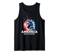 Official Patriotic "America" Men and Women's. End Duopoly. Camiseta sin Mangas