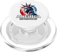 Official Patriotic "America" Men and Women's. End Duopoly. PopSockets PopGrip para MagSafe