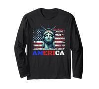 Official Patriotic "America" Men and Women's Manga Larga