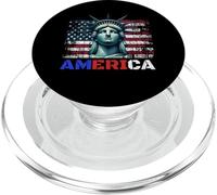 Official Patriotic "America" Men and Women's PopSockets PopGrip para MagSafe