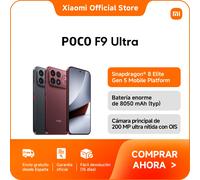 Official | POCO F9 Ultra, Snapdragon® 8 Elite Gen 5 Mobile Platform, Batería enorme de 8050 mAh (typ), Experiencia de juego ultraalta a 185 fps, Cámara principal de 200 MP ultra nítida con OIS Black