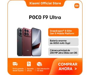 Official | POCO F9 Ultra, Snapdragon® 8 Elite Gen 5 Mobile Platform, Batería enorme de 8050 mAh (typ), Experiencia de juego ultraalta a 185 fps, Cámara principal de 200 MP ultra nítida con OIS Red