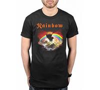 Official Rainbow Rising T-Shirt Rock Band Heavy Metal Album On Stage