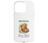 Official Sleep Squad Cute Highland Cow On Moon Carcasa para iPhone 15 Pro MAX