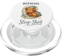 Official Sleep Squad Cute Highland Cow On Moon PopSockets PopGrip para MagSafe