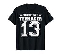 Official Teenager 13 Shirt 13th Birthday For Boys Girls Gift Camiseta