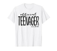 Official Teenager EST. 2013 13 Girls Boys, cumpleaños número 13 Camiseta