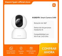 Official|Xiaomi Smart Camera C400|Rotación de 360° | Detección de personas mediante IA | Compatibilidad con Wi-Fi de 2,4/5 GHz