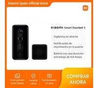 Official|Xiaomi Smart Doorbell 3|Vigilancia en directo|Notificación de movimiento en la puerta|Batería con una duración extralarga de 4,8 meses