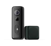 Official | Xiaomi Smart Doorbell 3S, De la cabeza a los pies con D180°, Resistencia al agua IP65, Dos modos de alimentación, Chip de seguridad Xiaomi, Resolución 2K ultranítida, "Batería de 5200 mAh
