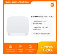 Official｜Xiaomi Smart Home Hub 2｜Conexión Wi-Fi de doble banda｜Compatible con tres protocolos｜Puerto de red con cable